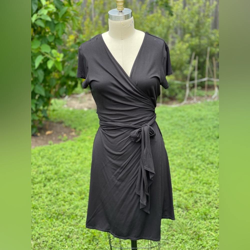 Max Studio LBD wrap dress